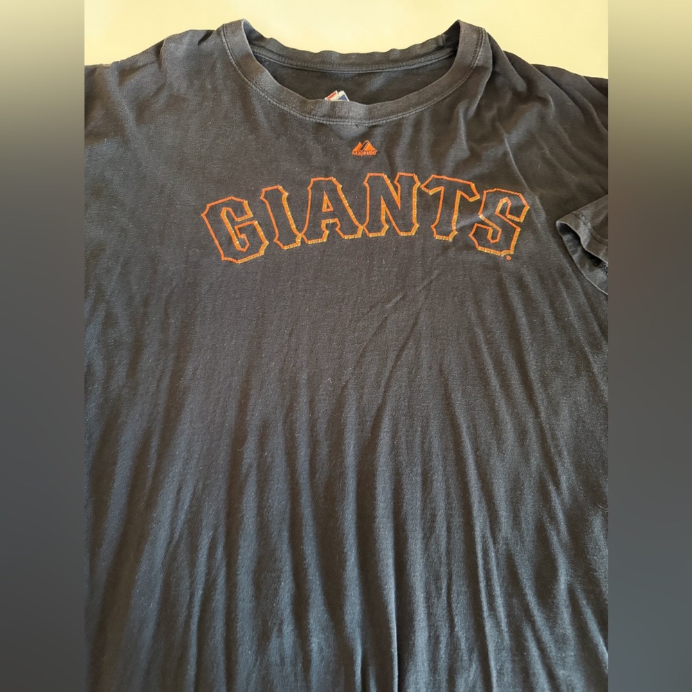 Majestic SF Giants Black T-Shirt